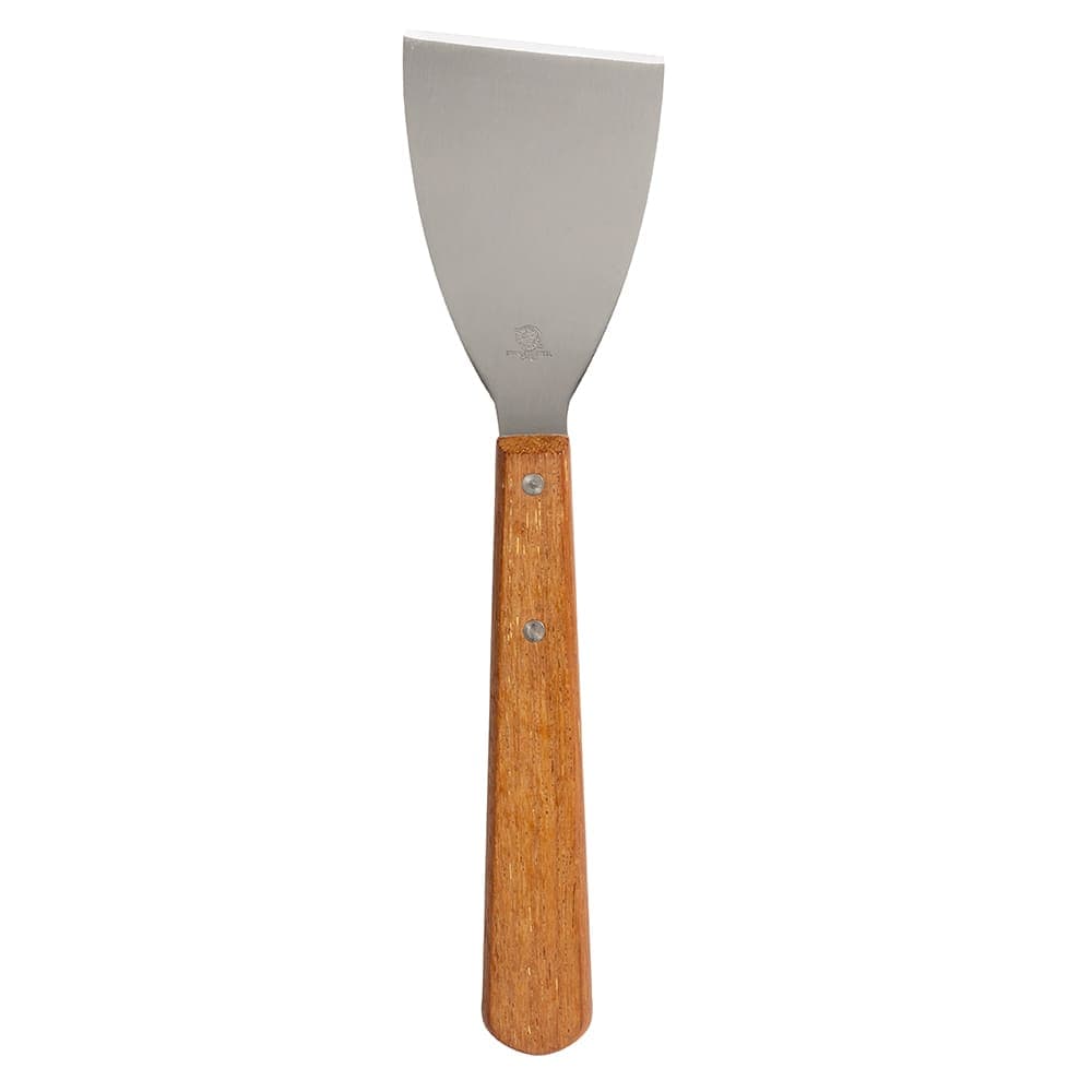 American Metalcraft SSC18 12" Grill Scraper w/ Slant Edge & Handle, Stainless/Wood