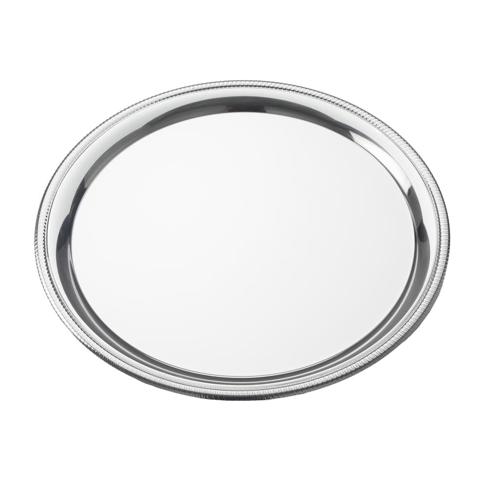 American Metalcraft SST14 14" Round Serving Tray, Stainless
