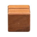 American Metalcraft SWCH 1 1/8" Square Wood Card Holder - Walnut Finish thumbnail 3