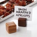 American Metalcraft SWCH 1 1/8" Square Wood Card Holder - Walnut Finish thumbnail 4