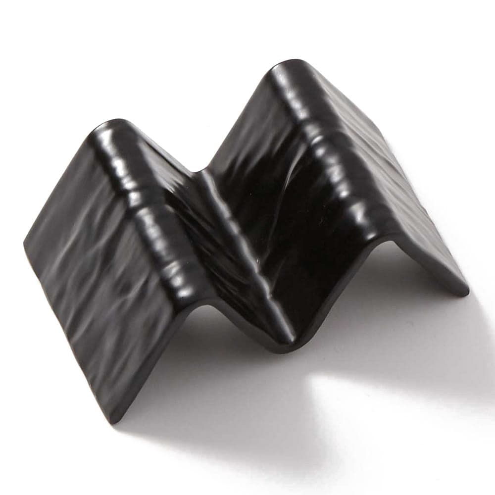American Metalcraft THMB1 Taco Holder - Holds 1 to 2 Tacos, Melamine, Black