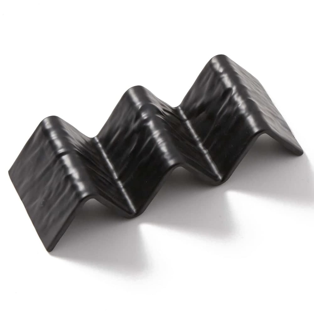 American Metalcraft THMB3 Taco Holder - Holds 2 to 3 Tacos, Melamine, Black