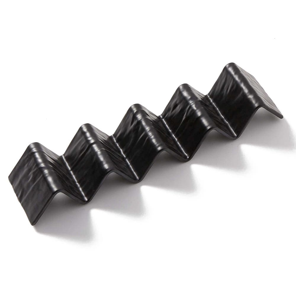 American Metalcraft THMB5 Taco Holder - Holds 4 to 5 Tacos, Melamine, Black