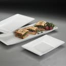 American Metalcraft TRPZ12 12 1/2" x 8 1/4" Trapezoid Serving Platter - Melamine, White thumbnail 2