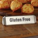 American Metalcraft TTSVG3 Three-Sided Table Sign - "Vegan", "Vegetarian", "Gluten Free", Stainless thumbnail 2