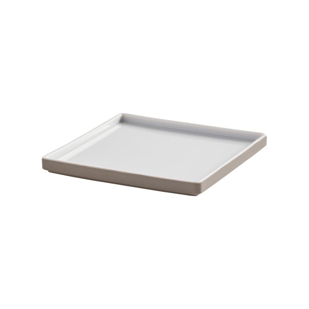 American Metalcraft UPS6MO 6" Square Melamine Plate, Mocha