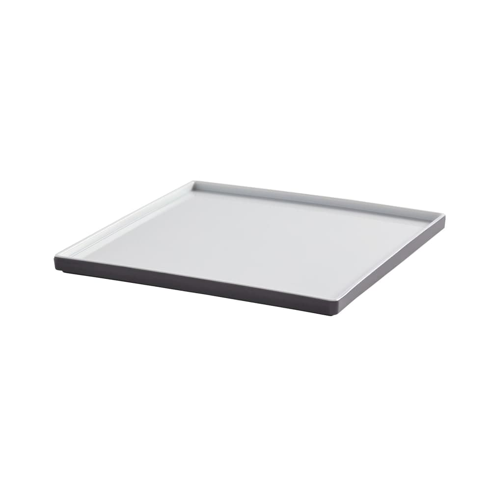 American Metalcraft UPS9GE 9" Square Melamine Plate, Graphite
