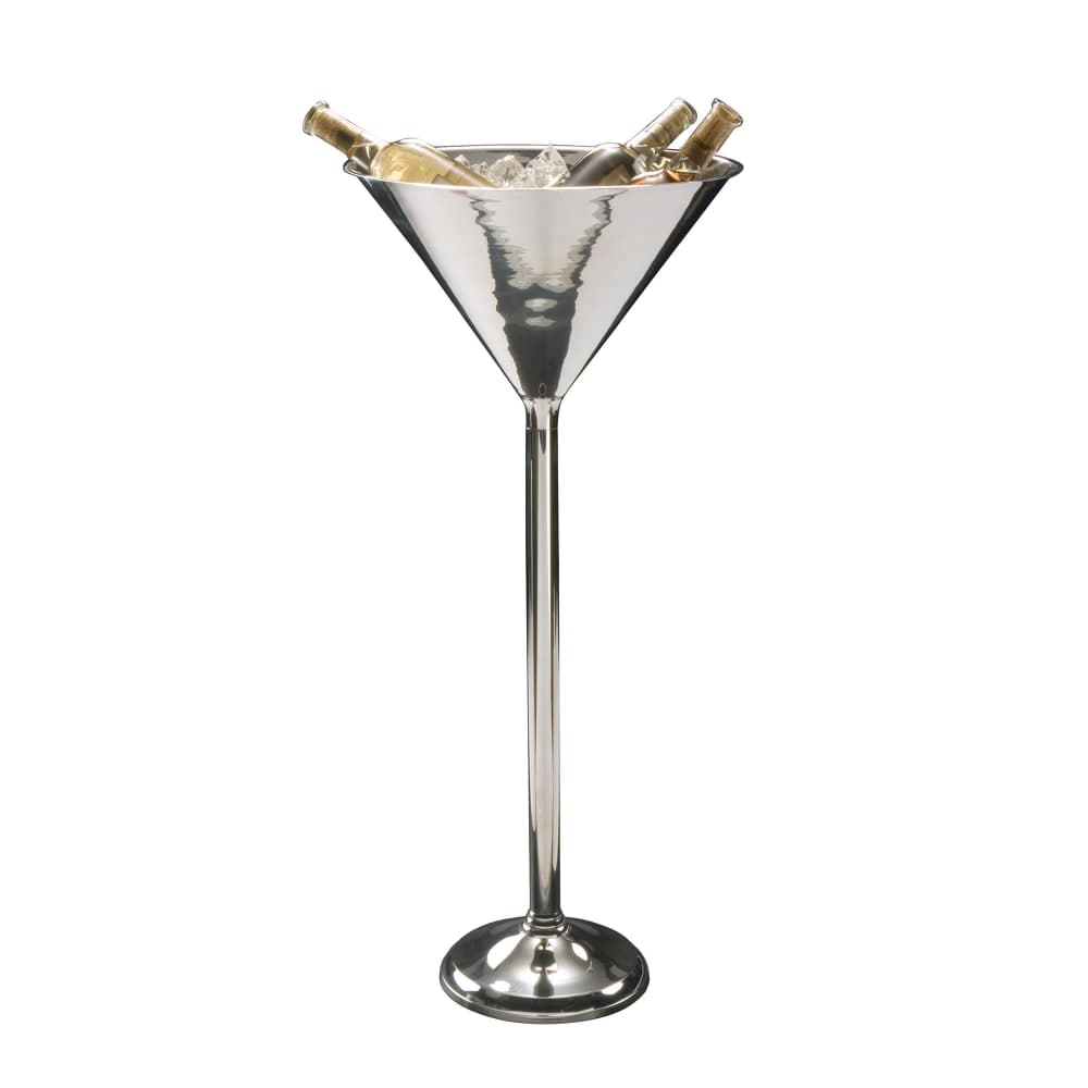 American Metalcraft WBSM42 31 1/2" Martini Shaped Wine Stand, Stainless Steel