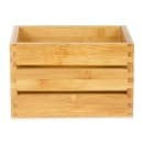 American Metalcraft WCBA7 Rectangular Condiment Caddy - Bamboo thumbnail 3