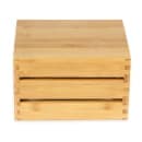 American Metalcraft WCBA7 Rectangular Condiment Caddy - Bamboo thumbnail 5
