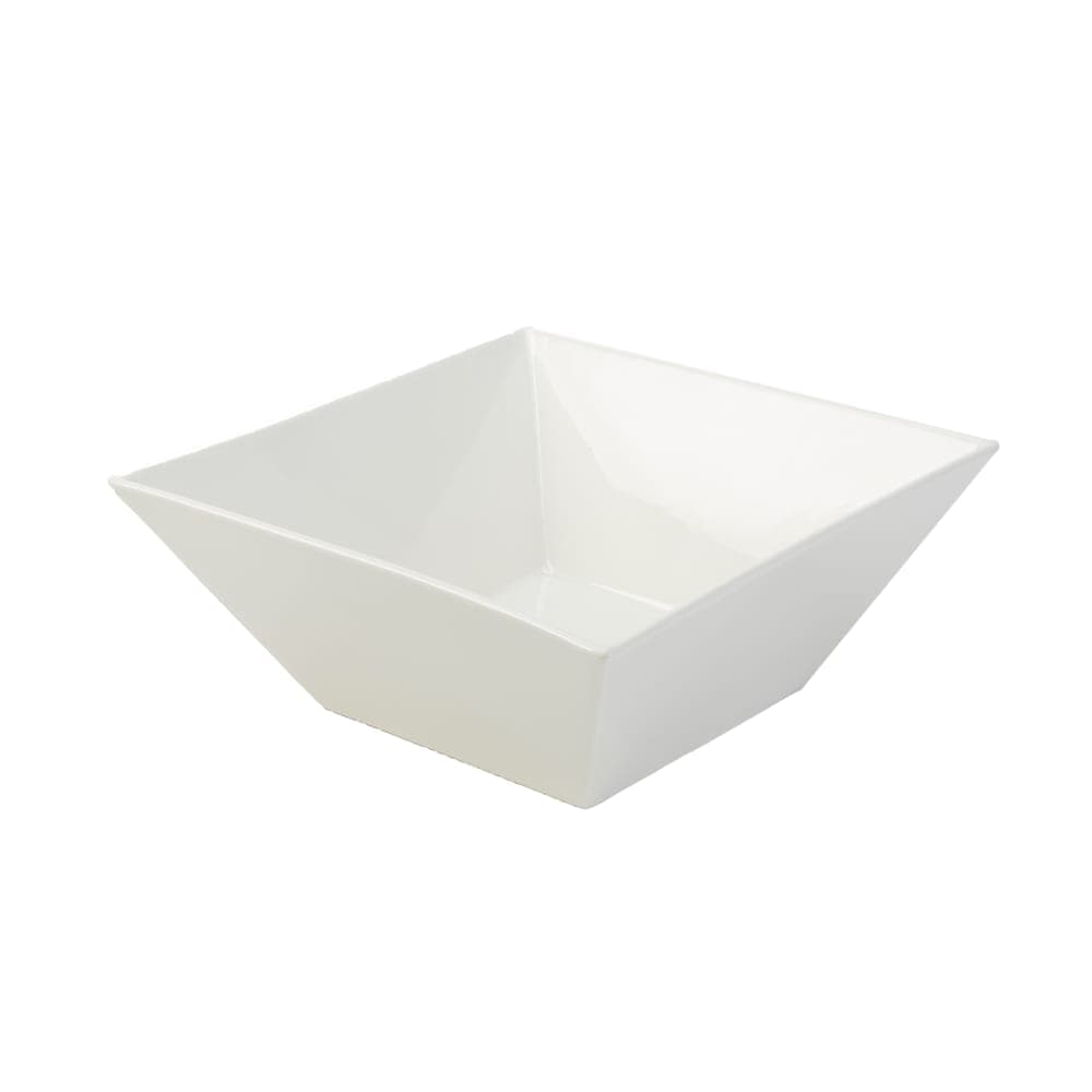 American Metalcraft WFB12 12" Square Bowl w/ 194 oz Capacity, White/Porcelain