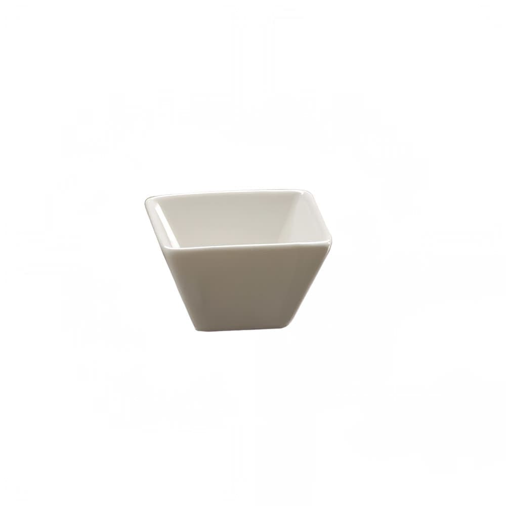 American Metalcraft WFB3 3" Square Bowl w/ 3 oz Capacity, White/Porcelain