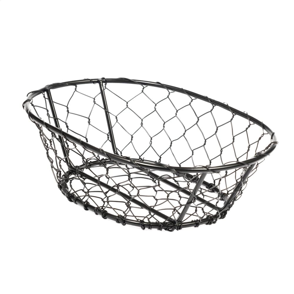American Metalcraft WIR4 Wire Basket, 9 1/2" x 2 1/2", Black