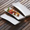 American Metalcraft WLD13 Rectangular Platter w/ Curved Ends, 13 1/2" x 4 1/2", White/Porcelain thumbnail 2