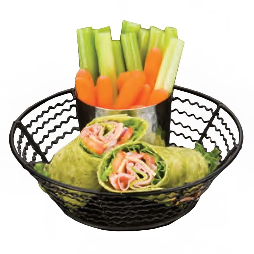 American Metalcraft WSB82 8" Basket w/ Wavy Side, Mesh