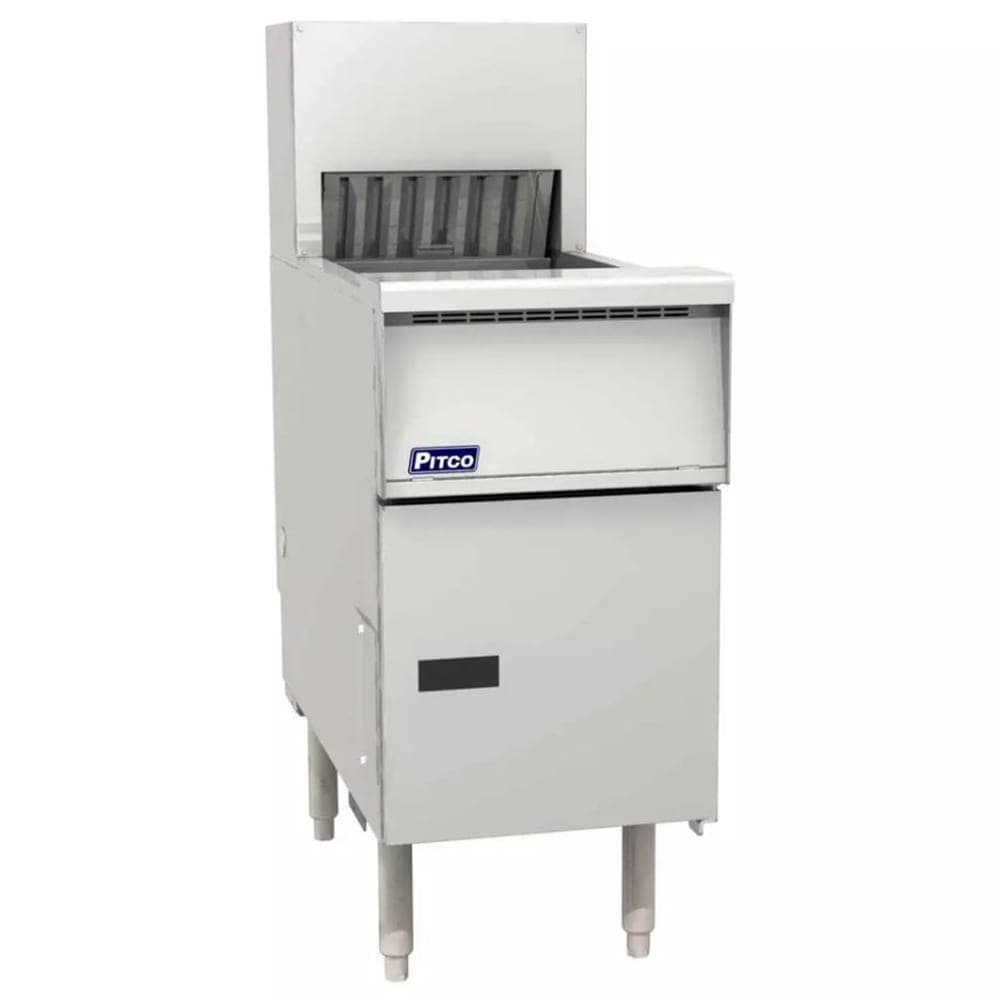 Pitco PCFLV-14 15 5/8" Crisp 'N Hold™ Floor Model Fry Warmer Dump Station - Underburner, 240v/1ph