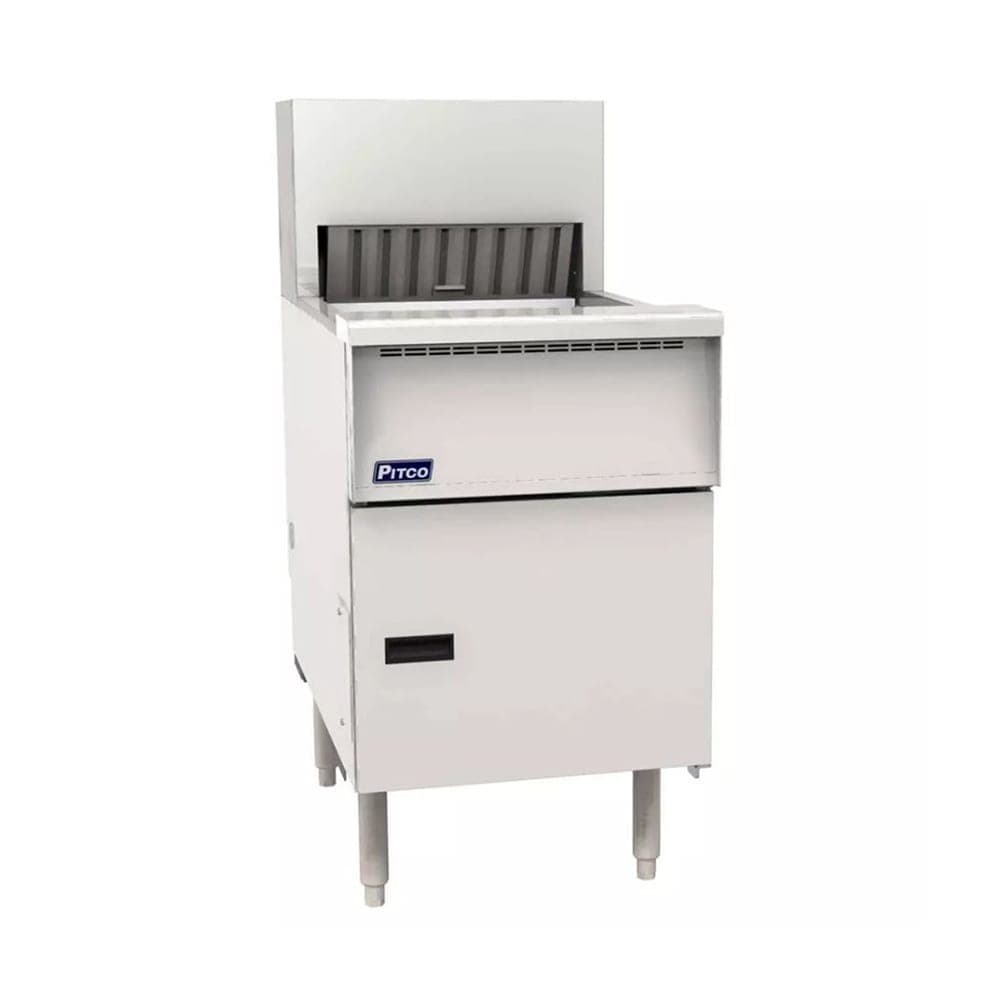 Pitco PCFLV-18 19 5/8" Crisp 'N Hold™ Floor Model Fry Warmer Dump Station - Underburner, 240v/1ph
