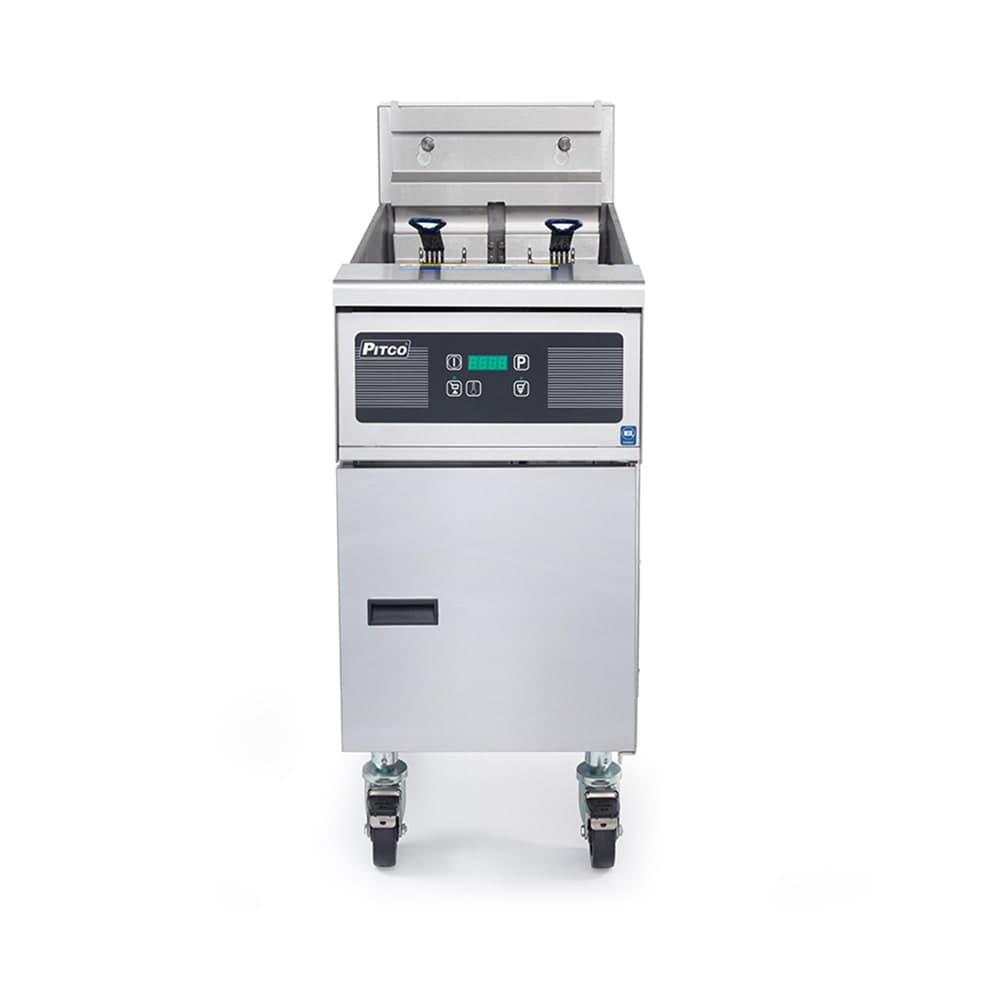 Pitco SE14 Electric Fryer - (1) 50 lb Vat, Floor Model, 220v/3ph