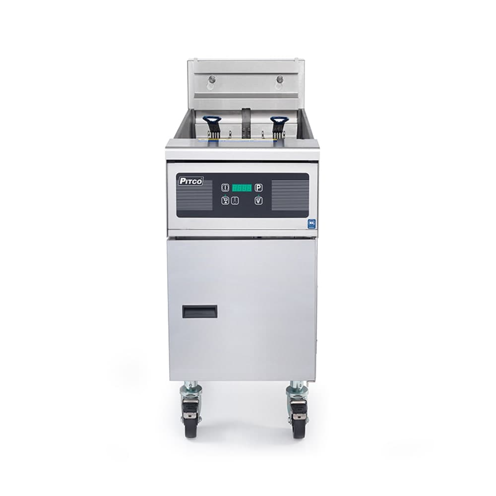 Pitco SE14 Electric Fryer - (1) 50 lb Vat, Floor Model, 240v/1ph