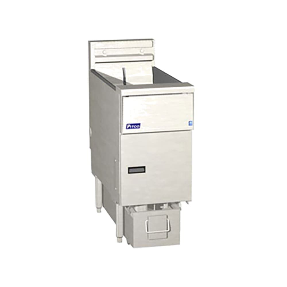 Pitco SE14RS-4FD Electric Fryer - (4) 50 lb Vats, Floor Model, 240v/1ph