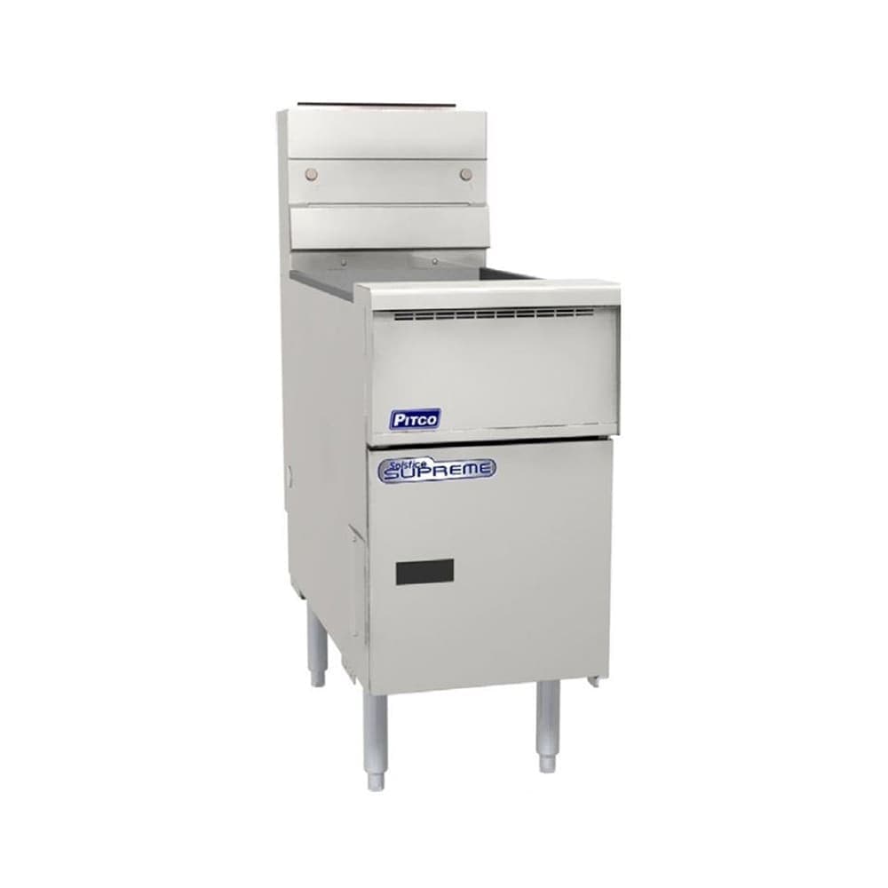 Pitco SSH55-1FD Gas Fryer - (1) 50 lb Vat, Floor Model, LP