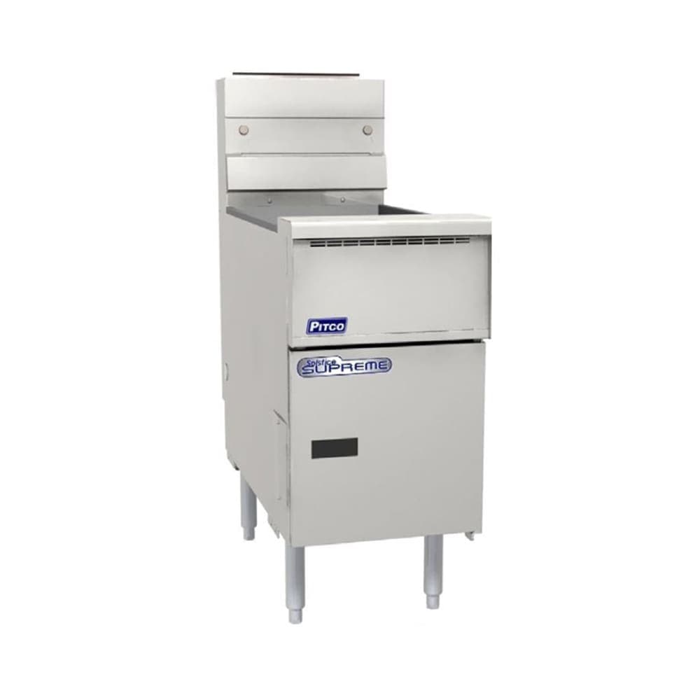 Pitco SSH55R-2FD Gas Fryer - (2) 50 lb Vats, Floor Model, NG