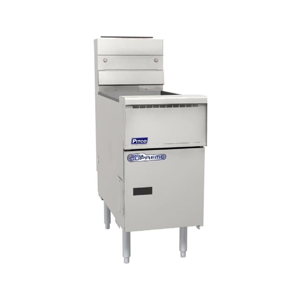 Pitco SSH55R-3FD Gas Fryer - (3) 50 lb Vats, Floor Model, NG