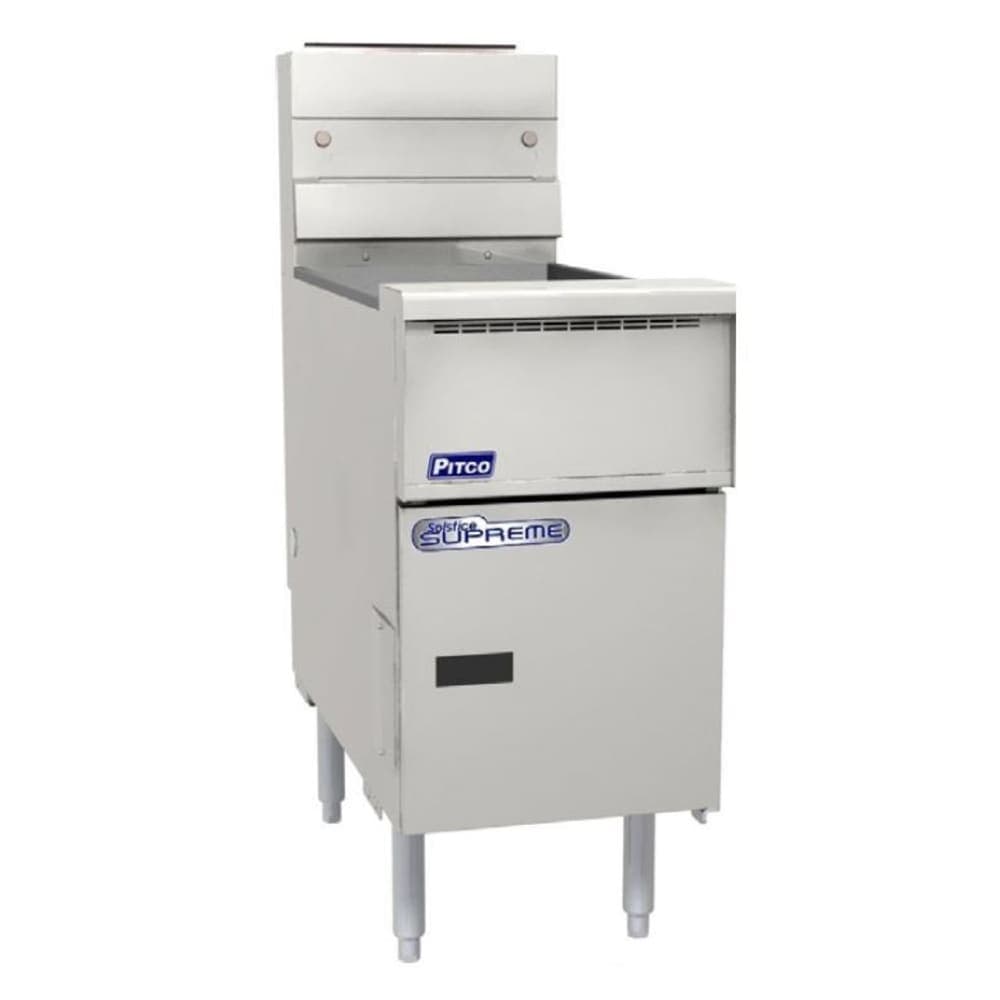 Pitco SSH55R-5FD Gas Fryer - (5) 50 lb Vats, Floor Model, NG