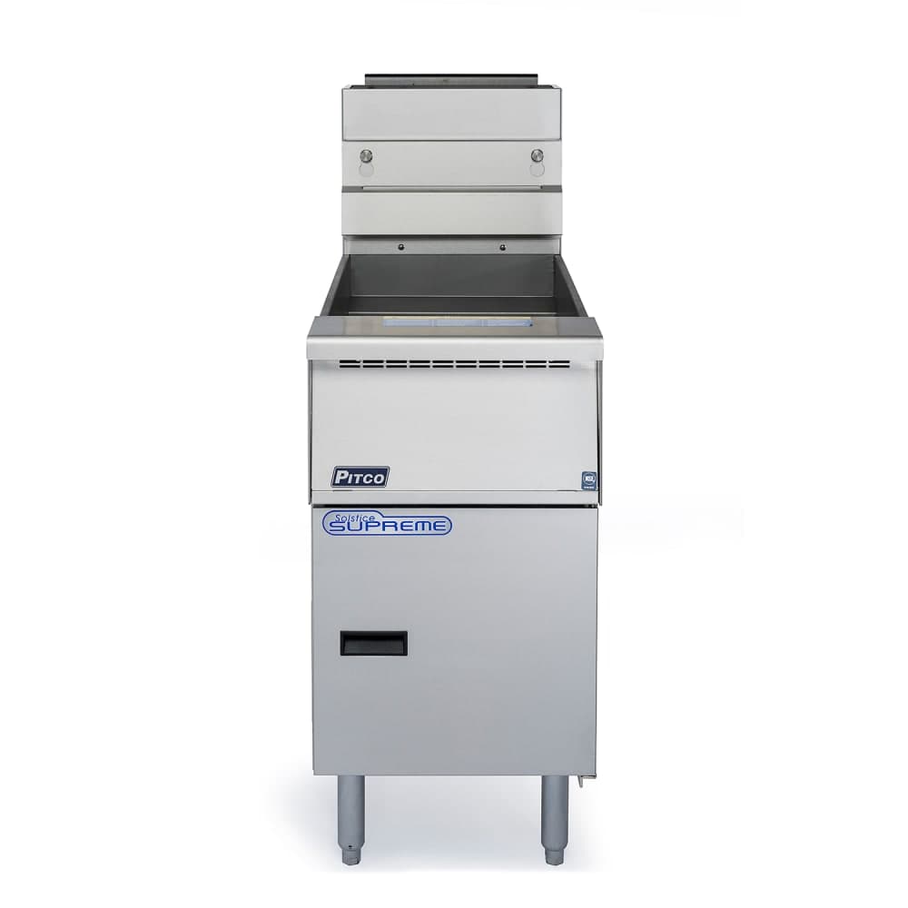 Pitco SSH55R Gas Fryer - (1) 50 lb Vat, Floor Model, NG