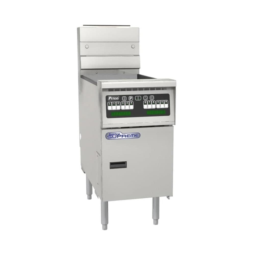 Pitco SSH60-2FD Gas Fryer - (2) 60 lb Vats, Floor Model, LP