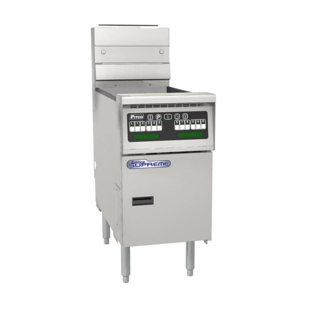 Pitco SSH60-3FD Gas Fryer - (3) 60 lb Vats, Floor Model, NG