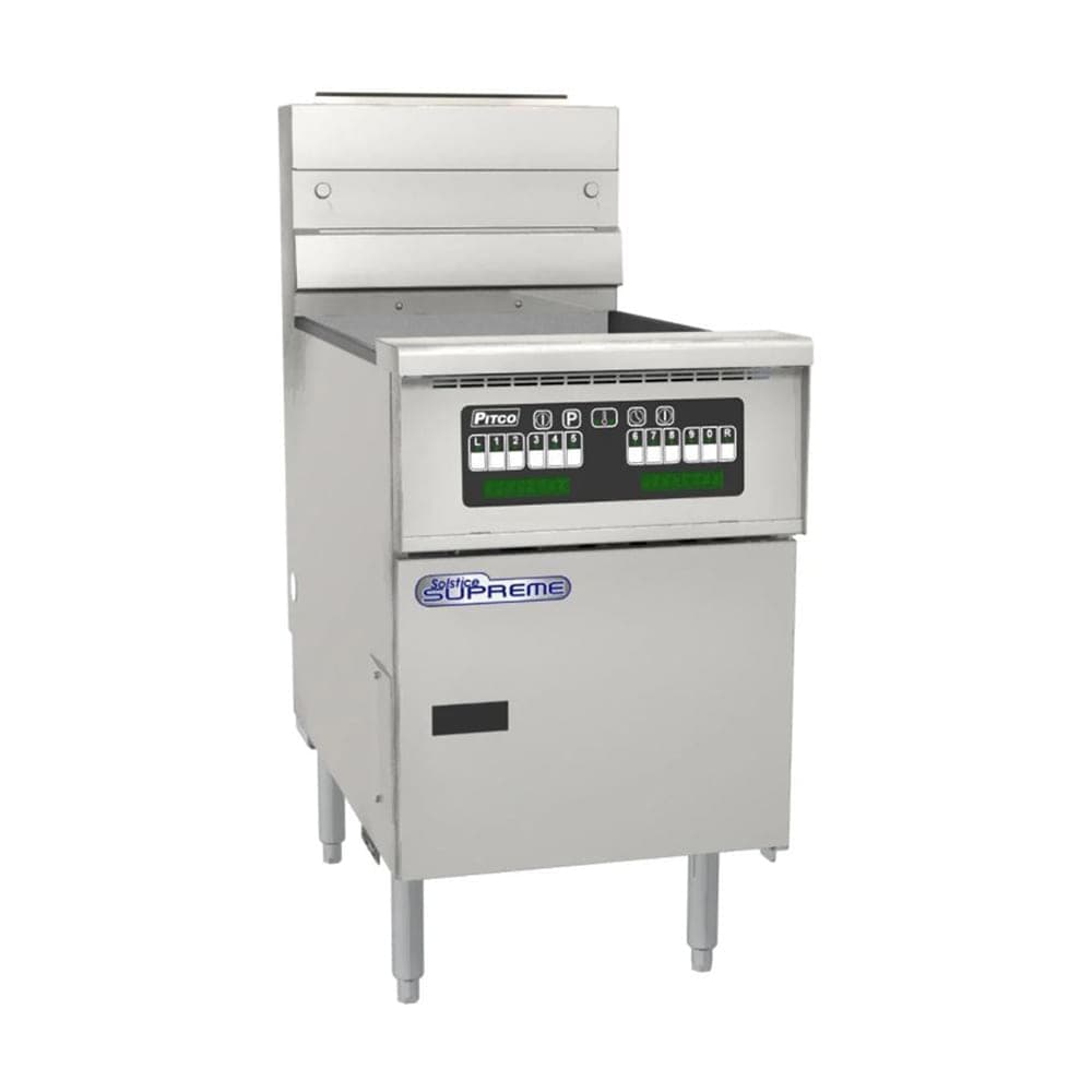 Pitco SSH60W Gas Fryer - (1) 60 lb Vat, Floor Model, NG