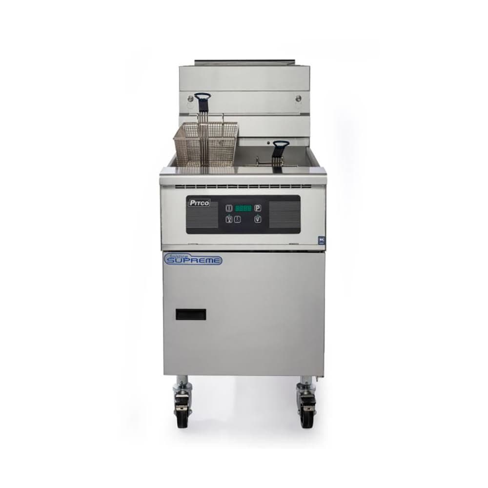 Pitco SSH75-1FD Gas Fryer - (1) 75 lb Vat, Floor Model, LP
