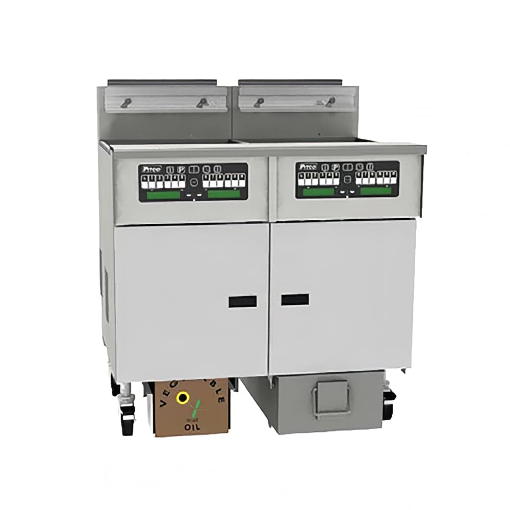 Pitco SSHLV184R-C/FD Gas Fryer - (1) 42 lb Vat, Floor Model, NG
