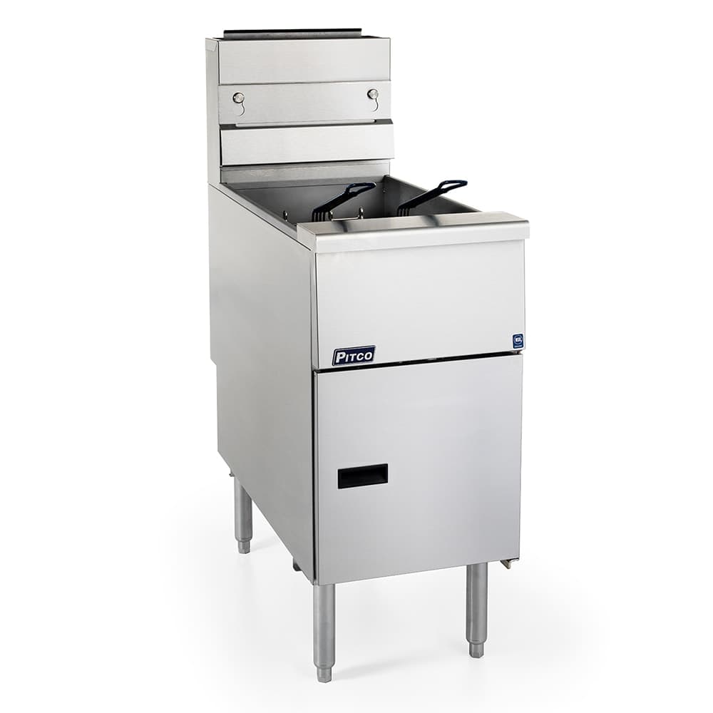 Pitco VF-35S Gas Fryer - (1) 35 lb Vat, Floor Model, Liquid Propane
