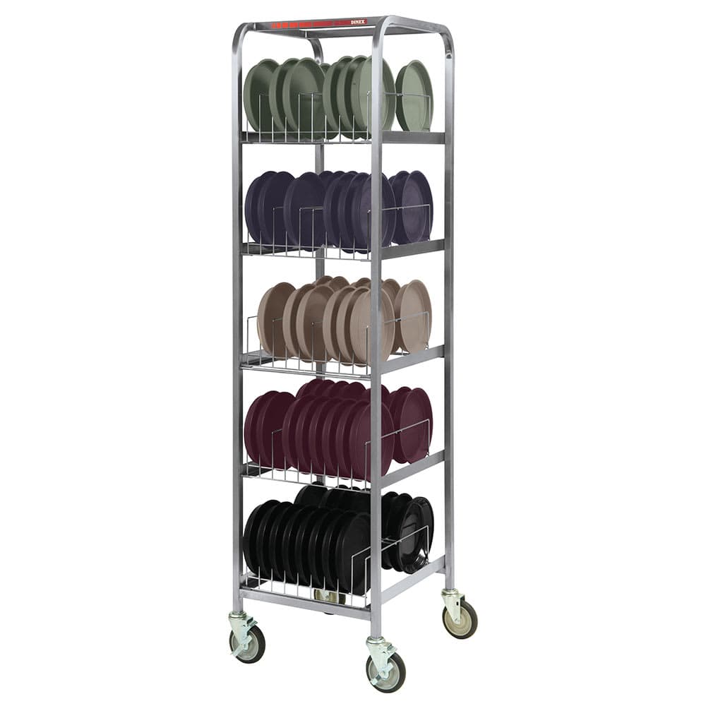Dinex DX1173X80 5 Level Mobile Drying Rack for Dishes