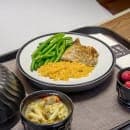 Dinex DX1411003 9 7/10" Round Base for Duratherm™ Induction Charger - Plastic, Onyx thumbnail 5