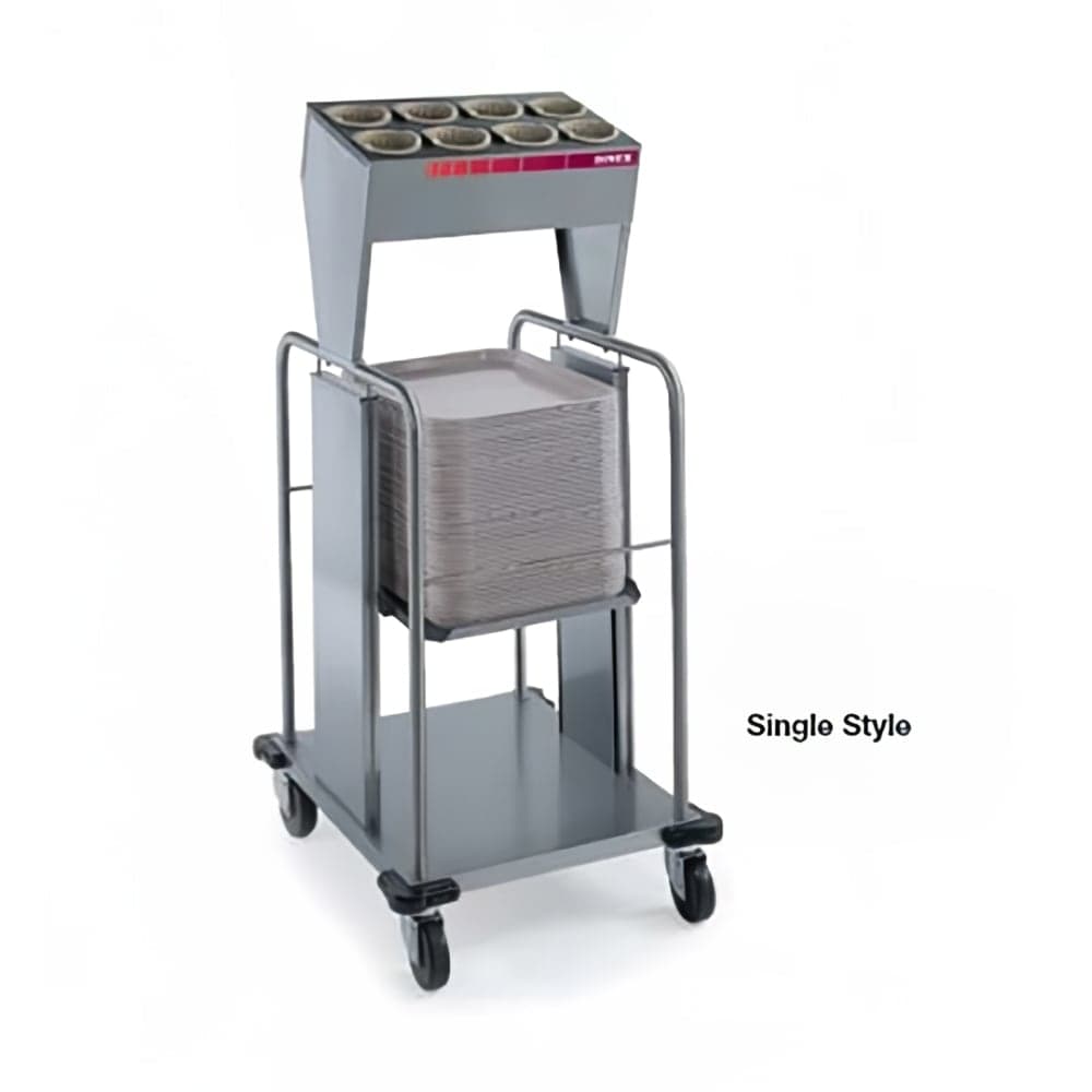 Dinex DXPIDTS1S1622 Open Single Tray Silverware Dispenser w/ 8 Cylinder, 16" x 22"