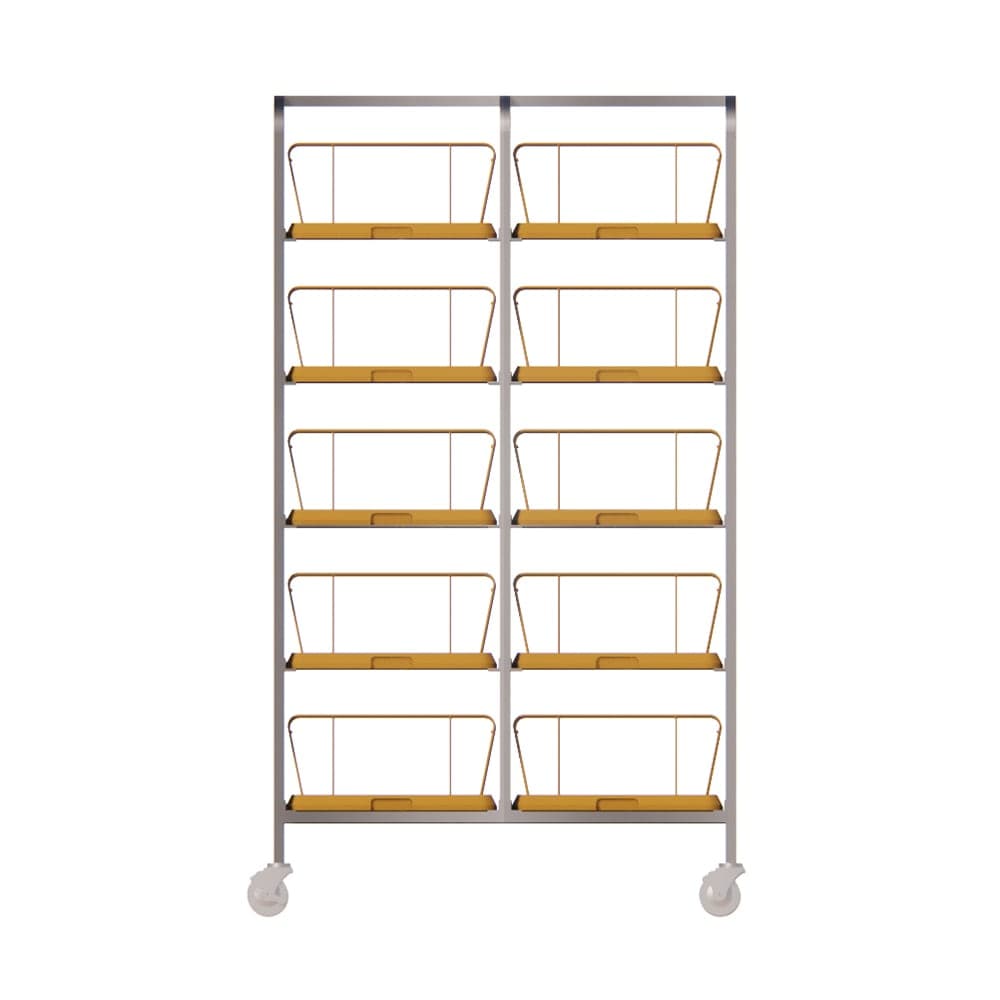 Dinex DXIRDSD9100 5 Level Mobile Drying Rack for Dishes