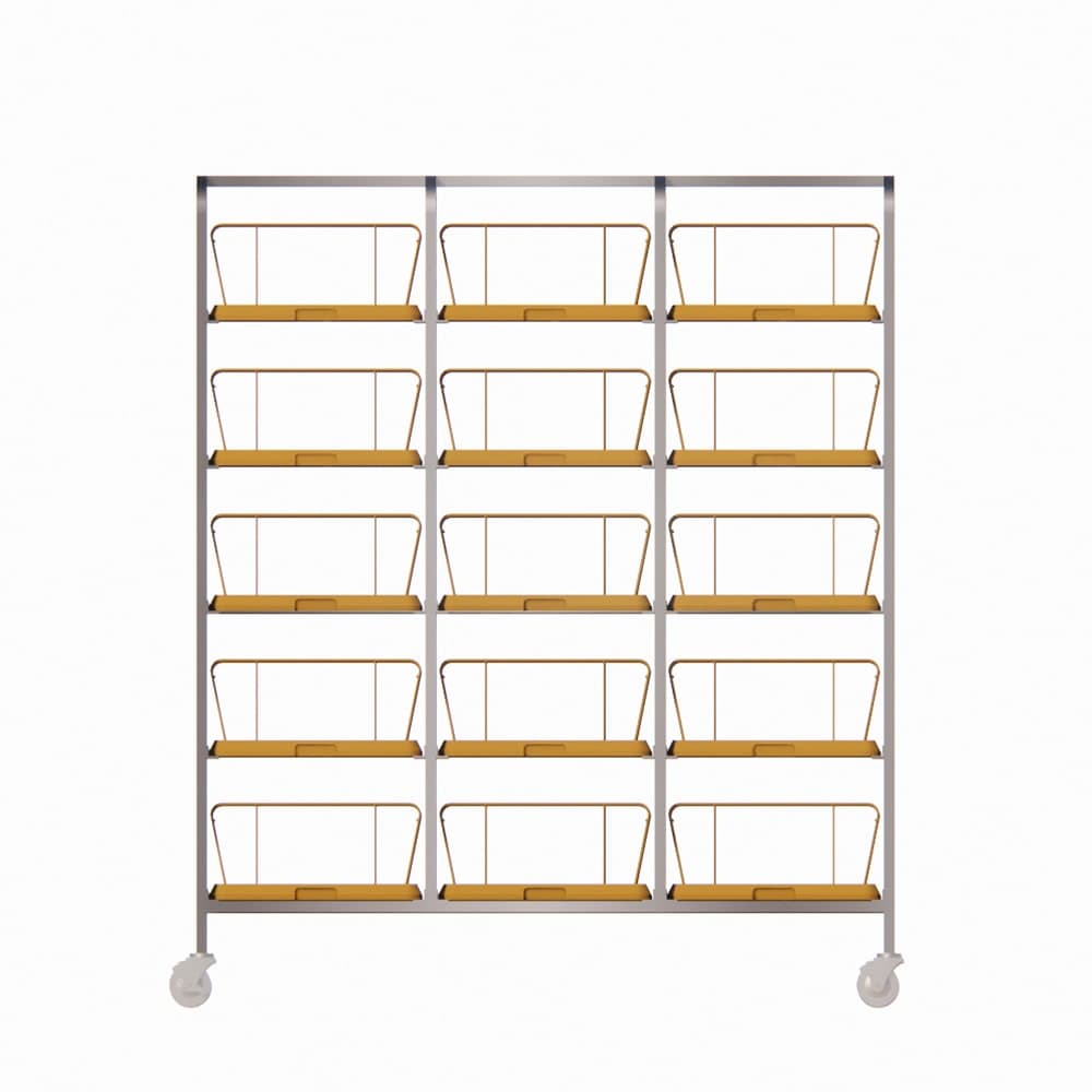 Dinex DXIRDSD9150 5 Level Mobile Drying Rack for Dishes