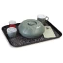 Dinex DXSMC1520NSM03 Non-Skid Cafeteria Tray - Fiberglass, 15x20", Black thumbnail 4