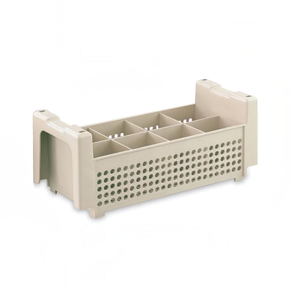 Vollrath 1371 Flatware Basket - 8 Compartment, 16 7/8x8 1/8x5 7/8", Beige