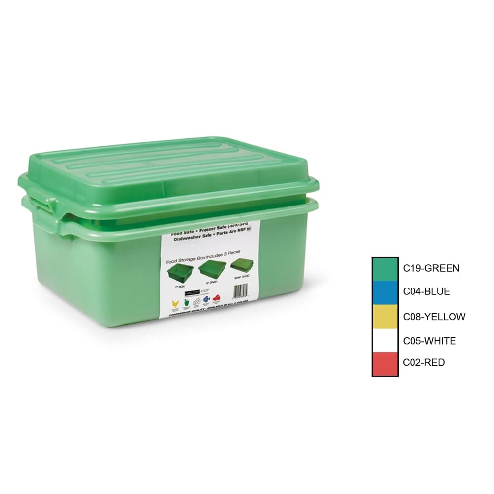 Vollrath 1535BRS6-C19 Traex® Bus Box - 15" x 22" x 7", Green
