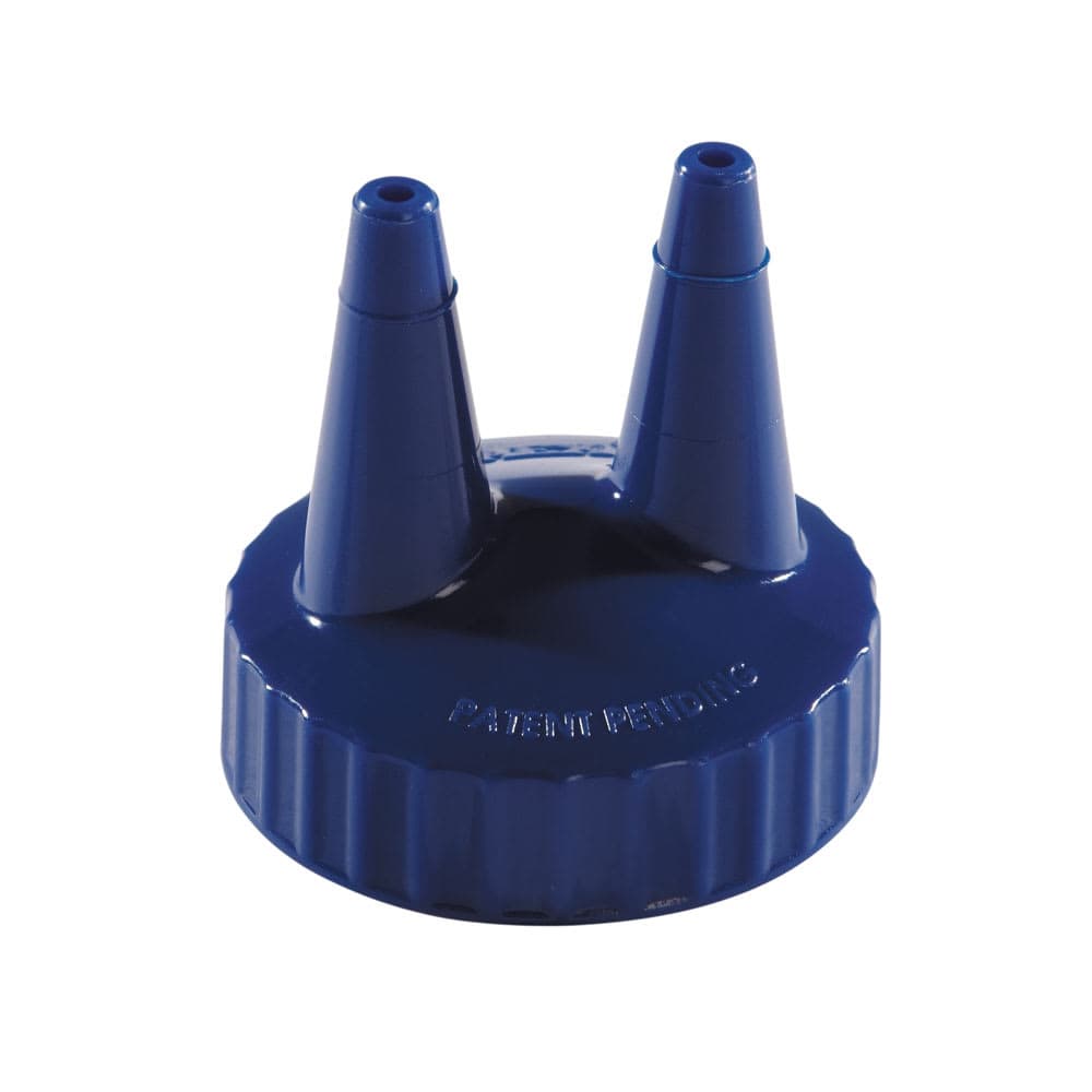 Vollrath 2200-44 Twin Tip Replacement Cap w/ Standard Mouth, Fits 8 32 oz, Blue
