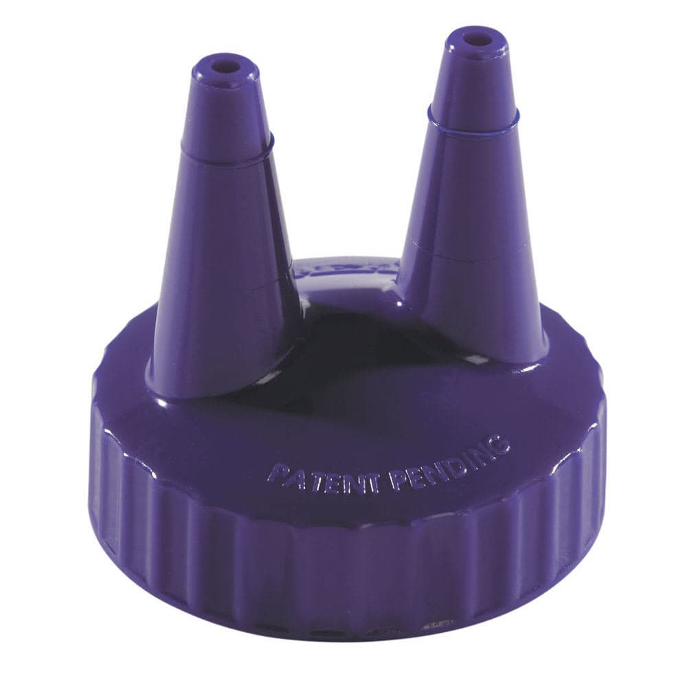 Vollrath 2200-54 Twin Tip Replacement Cap w/ Standard Mouth, Fits 8 32 oz, Purple
