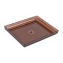 Vollrath 3802L-01 Straw Dispenser Replacement Cover - Full Size, Transparent Brown thumbnail 4