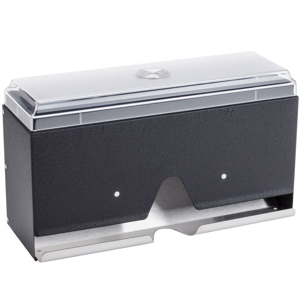 Vollrath 3805-06 Single Sided Straw Dispenser - 200 Capacity, Black