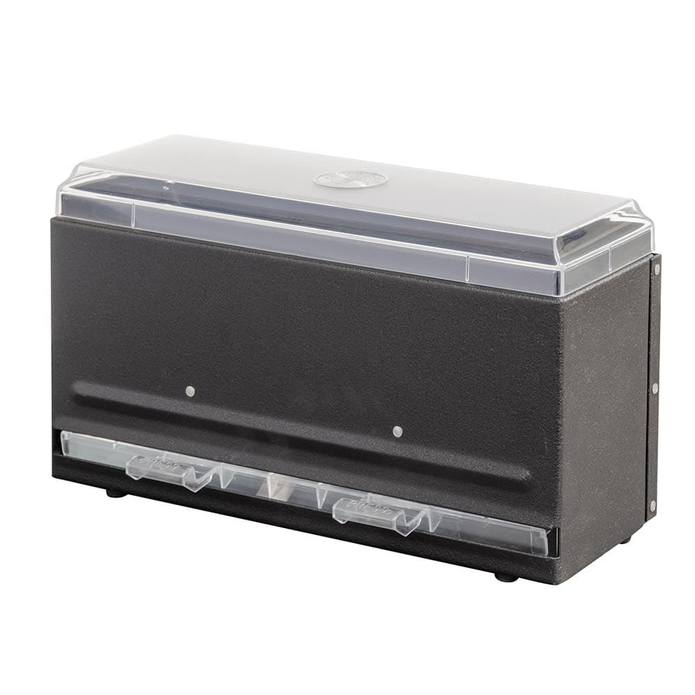 Vollrath 3820-06 Single Sided Straw Dispenser - 250 Capacity, Black