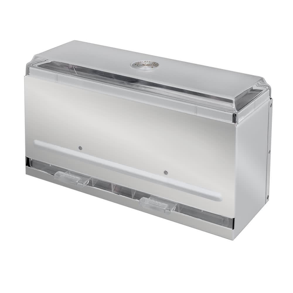 Vollrath 3820-28 Single Sided Straw Dispenser - 250 Capacity, Silver