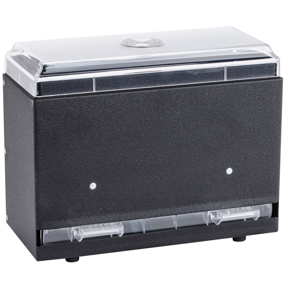 Vollrath 3825-06 Single Sided Straw Dispenser - 250 Capacity, Black